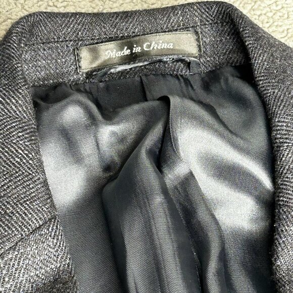 Lauren Ralph Lauren Blazer Mens 42R Blue Wool Elbow Patch Sport Coat Notch Lapel - Picture 5 of 13